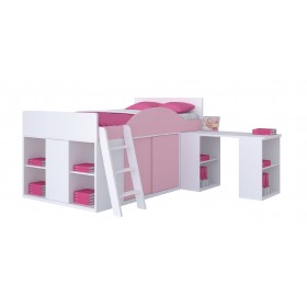 Harita Comprehensive Loft Bed Pink